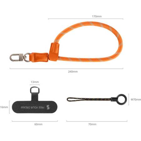 SmallRig 5302 FilMov - pasek na nadgarstek do smartfona, wymiary